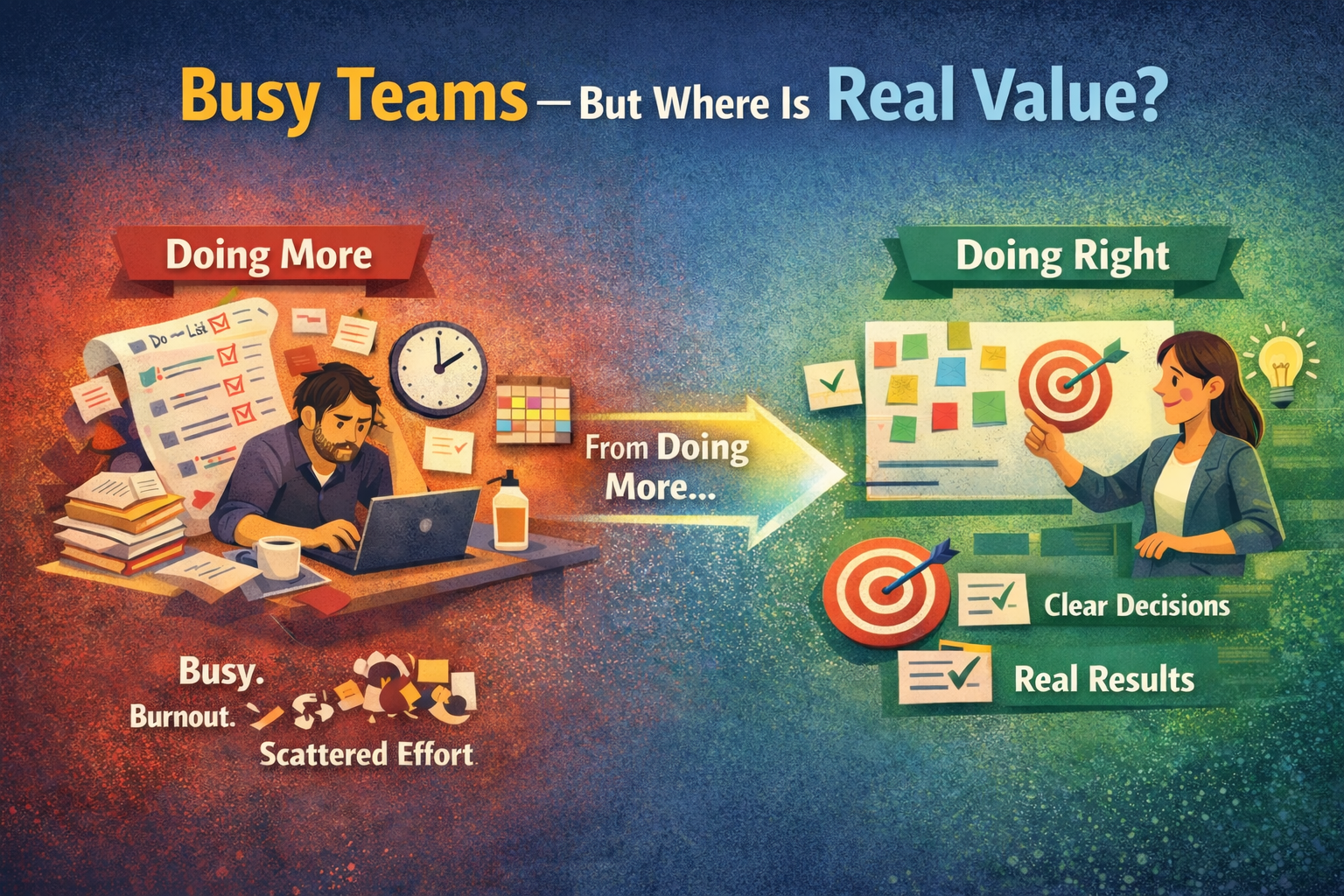 Team bận rộn, nhưng giá trị thật sự đang ở đâu?